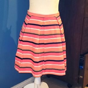 NWT Gap stripe pleated skirt